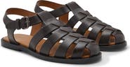 MANGO Leather Fisherman Sandal