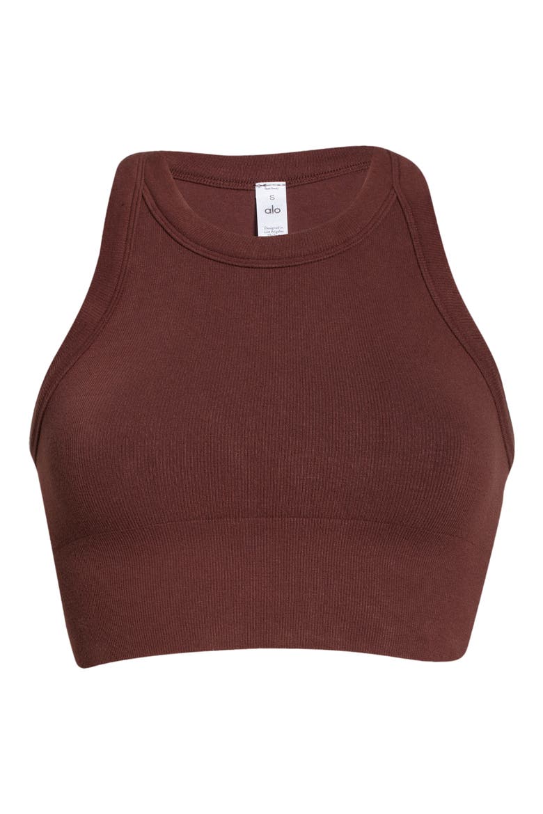 Delight Seamless Knit Bra, Alternate, color, CHERRY COLA