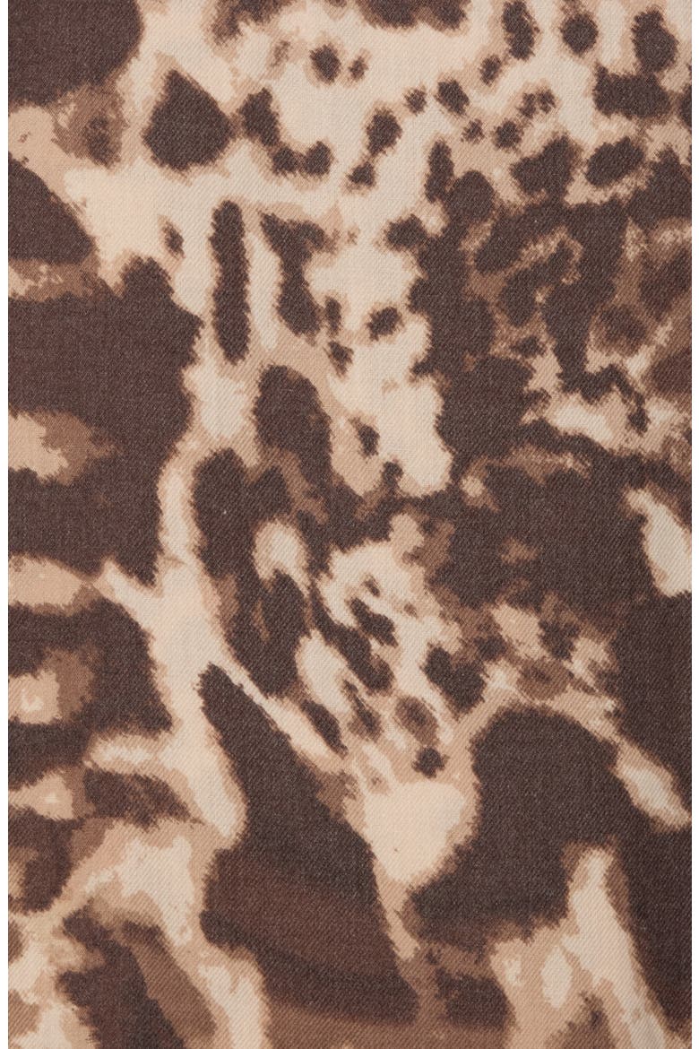 Animal Blur Scarf, Alternate, color, TAUPE