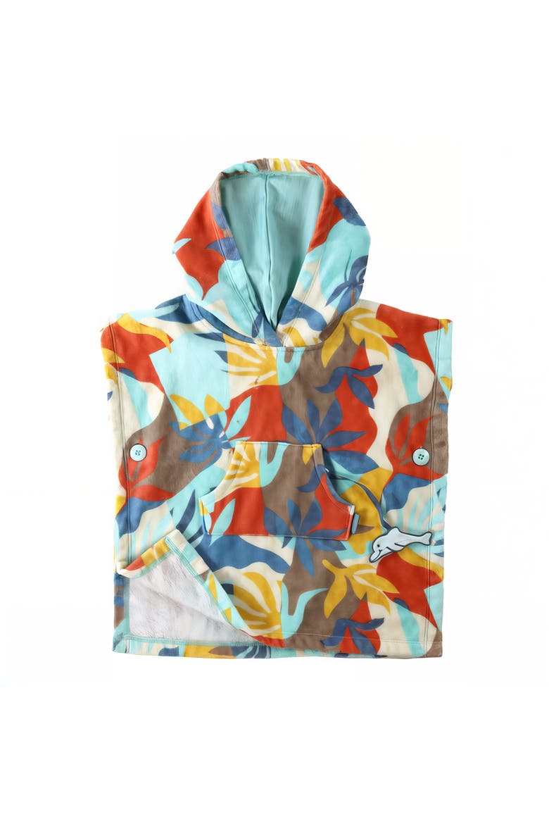 Kids Hooded Beach Poncho, Main, color, Beach Picasso