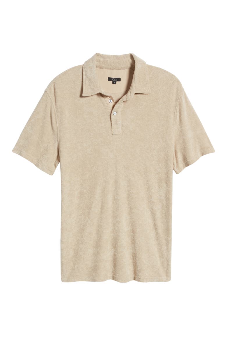 Rhen Terry Cloth Polo, Alternate, color, CHICKPEA