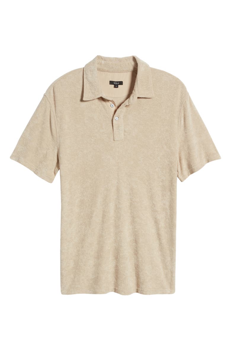 Rails Rhen Terry Cloth Polo, Alternate, color, Chickpea
