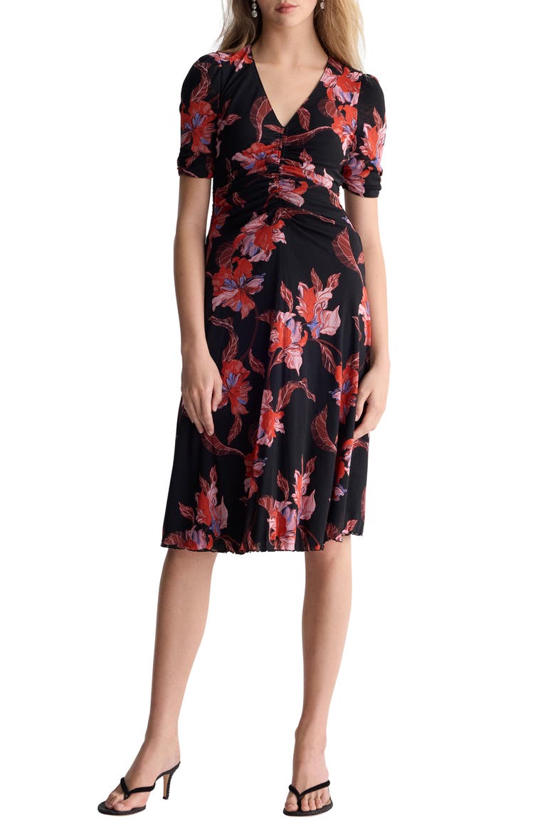 Koren Reversible Dress, Main, color, IRIS FALLS MINI/ MID BLACK