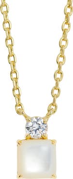 SAVVY CIE JEWELS Cubic Zirconia Birthstone Pendant Necklace