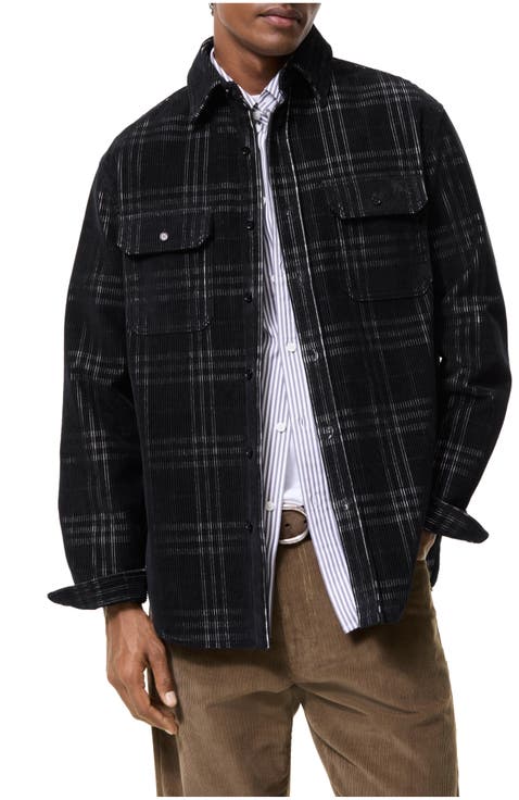 Check Corduroy Overshirt