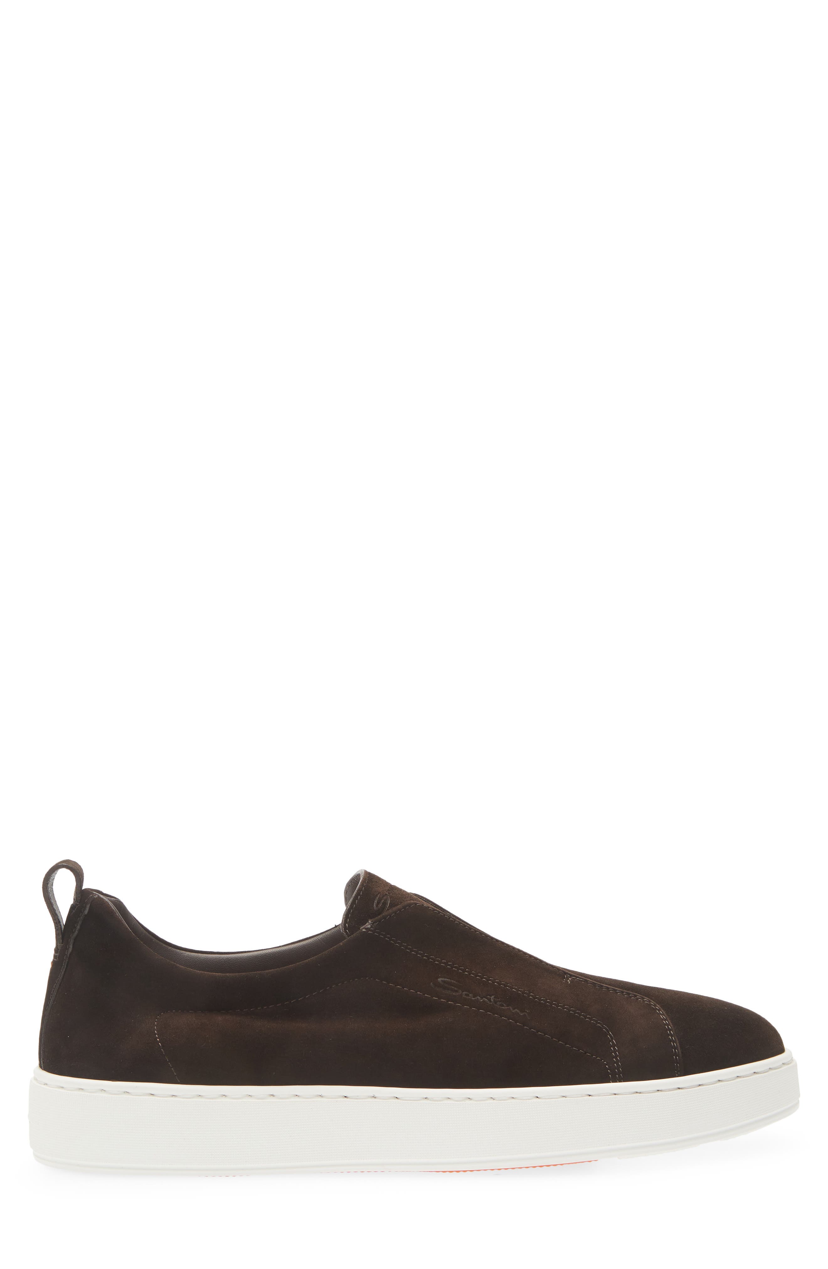Santoni Victory Slip-On Sneaker, Alternate, color, Dark Brown