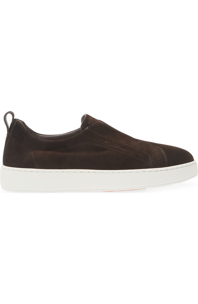 Santoni Victory Slip-On Sneaker, Alternate, color, Dark Brown