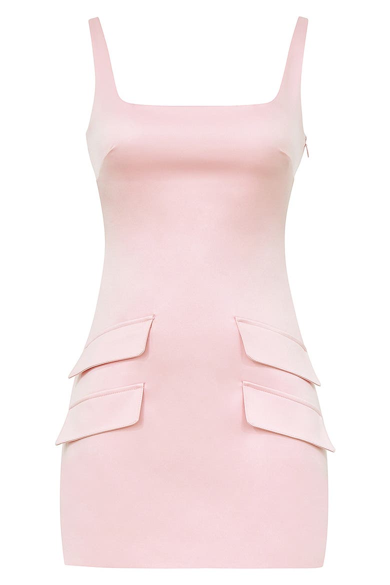 Cosette Sleeveless Satin Cocktail Minidress, Alternate, color, ROSE SHADOW