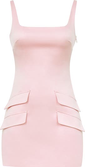 Cosette Sleeveless Satin Cocktail Minidress