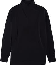 Zella Cozy Scuba Knit Mock Neck Tunic