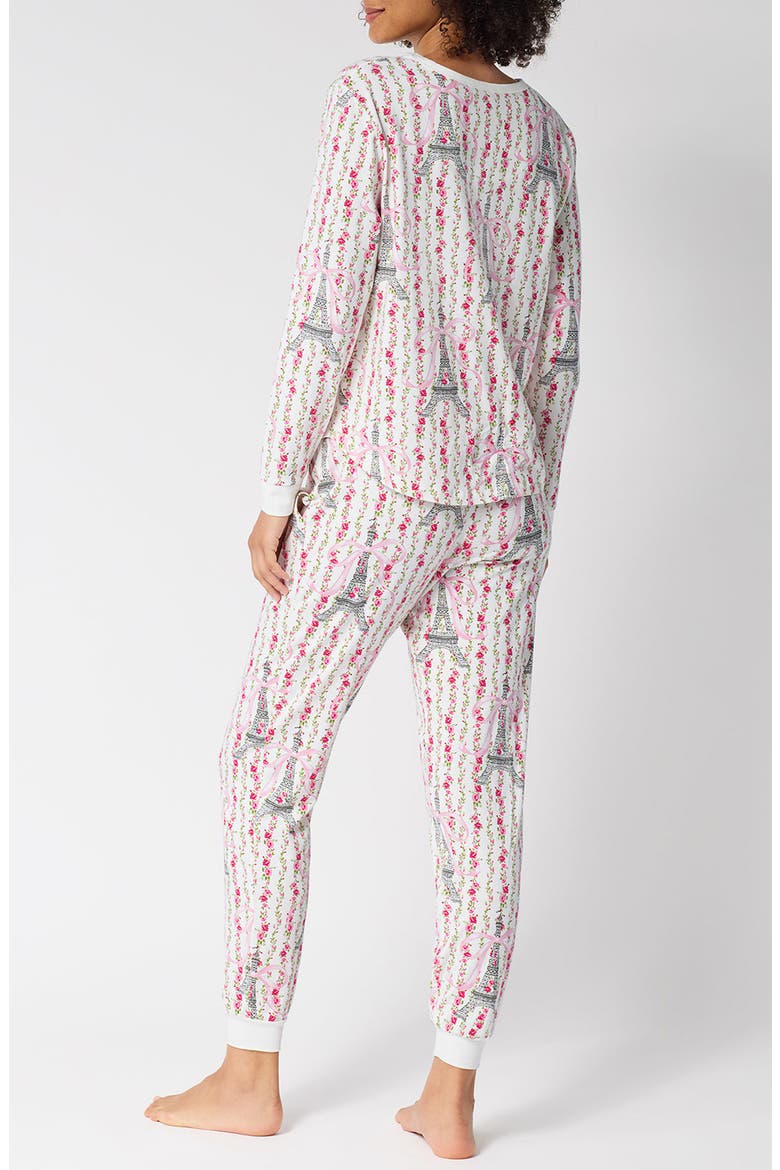 Stretch Organic Cotton Pajamas, Alternate, color, FLEUR DE LA TOUR