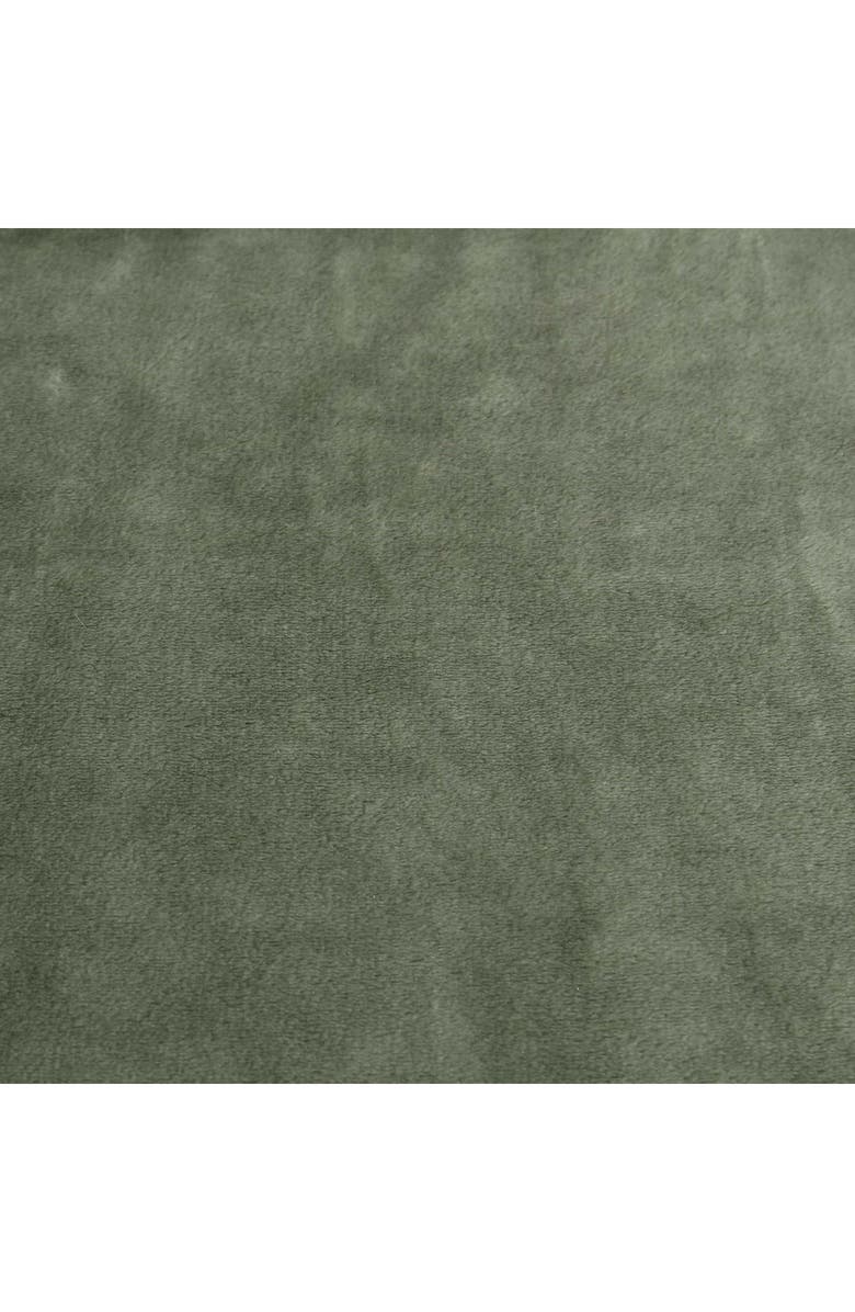 Nautica Solid Fleece Throw Blanket, Alternate, color, Fern Green