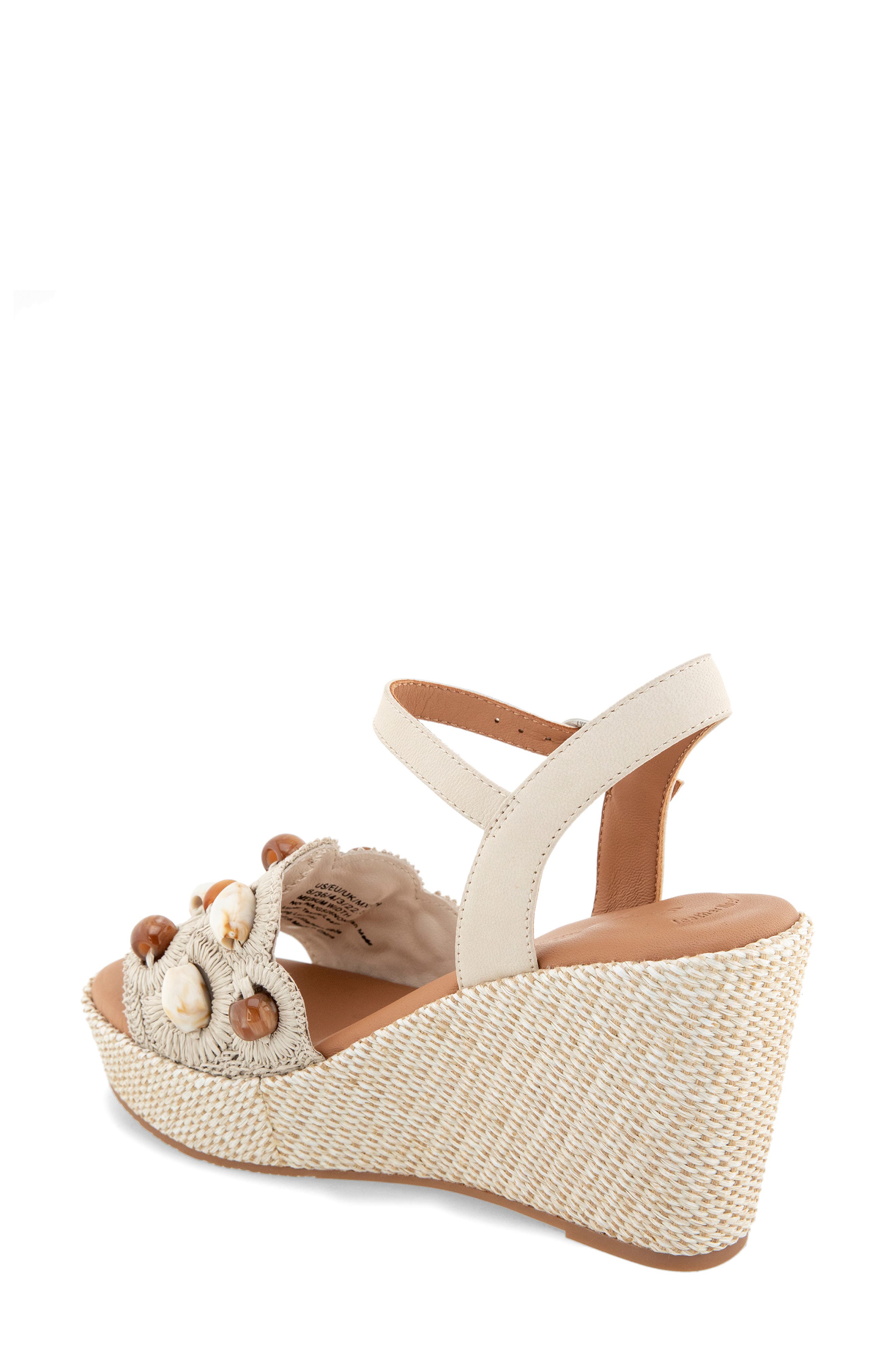 Nolina Woven Wedge Sandal, Alternate, color, STONE NUBUCK