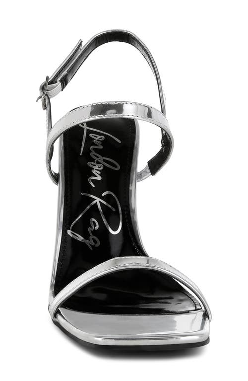 London Rag Ladra Wedge Sandal In Silver
