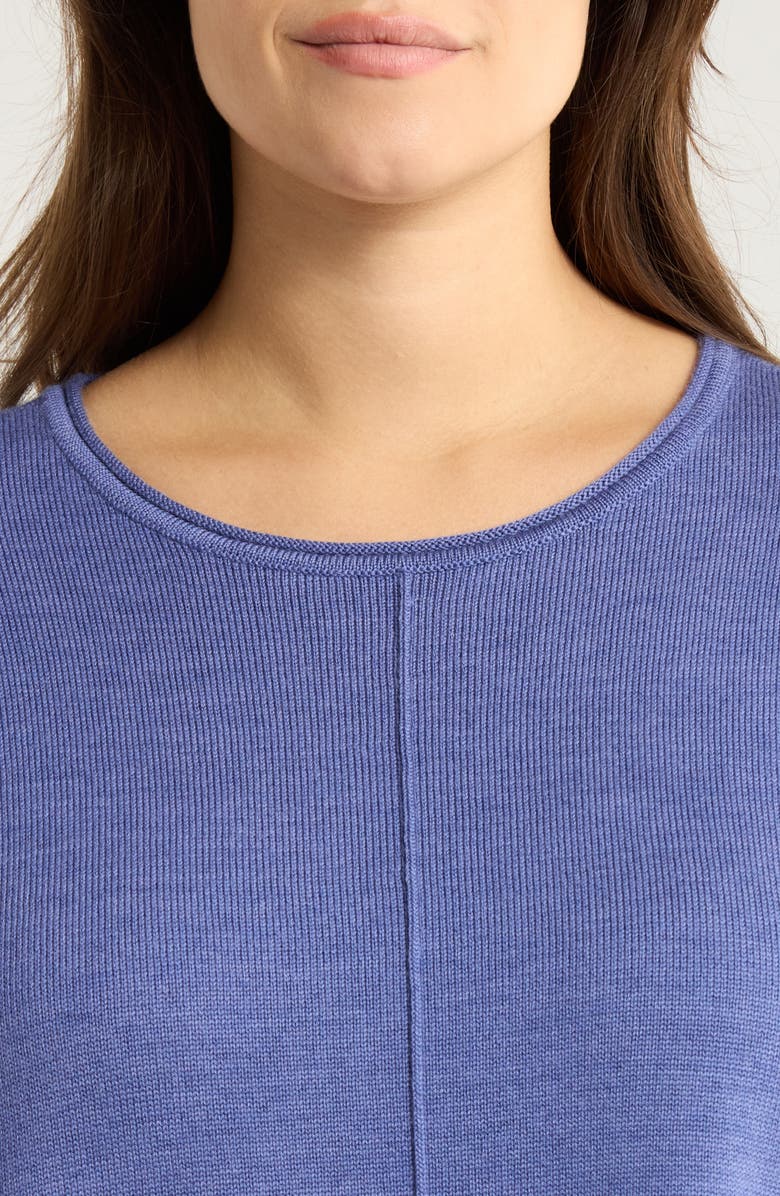 Eileen Fisher Crewneck Wool Sweater, Alternate, color, Periwinkle