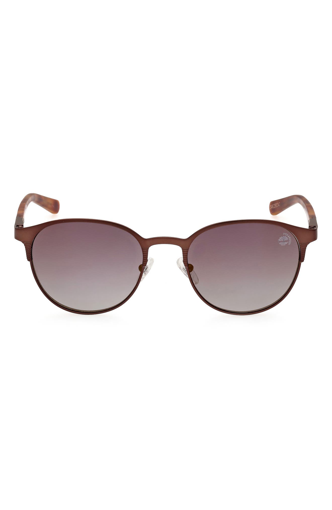 Timberland 53mm Polarized Round Sunglasses