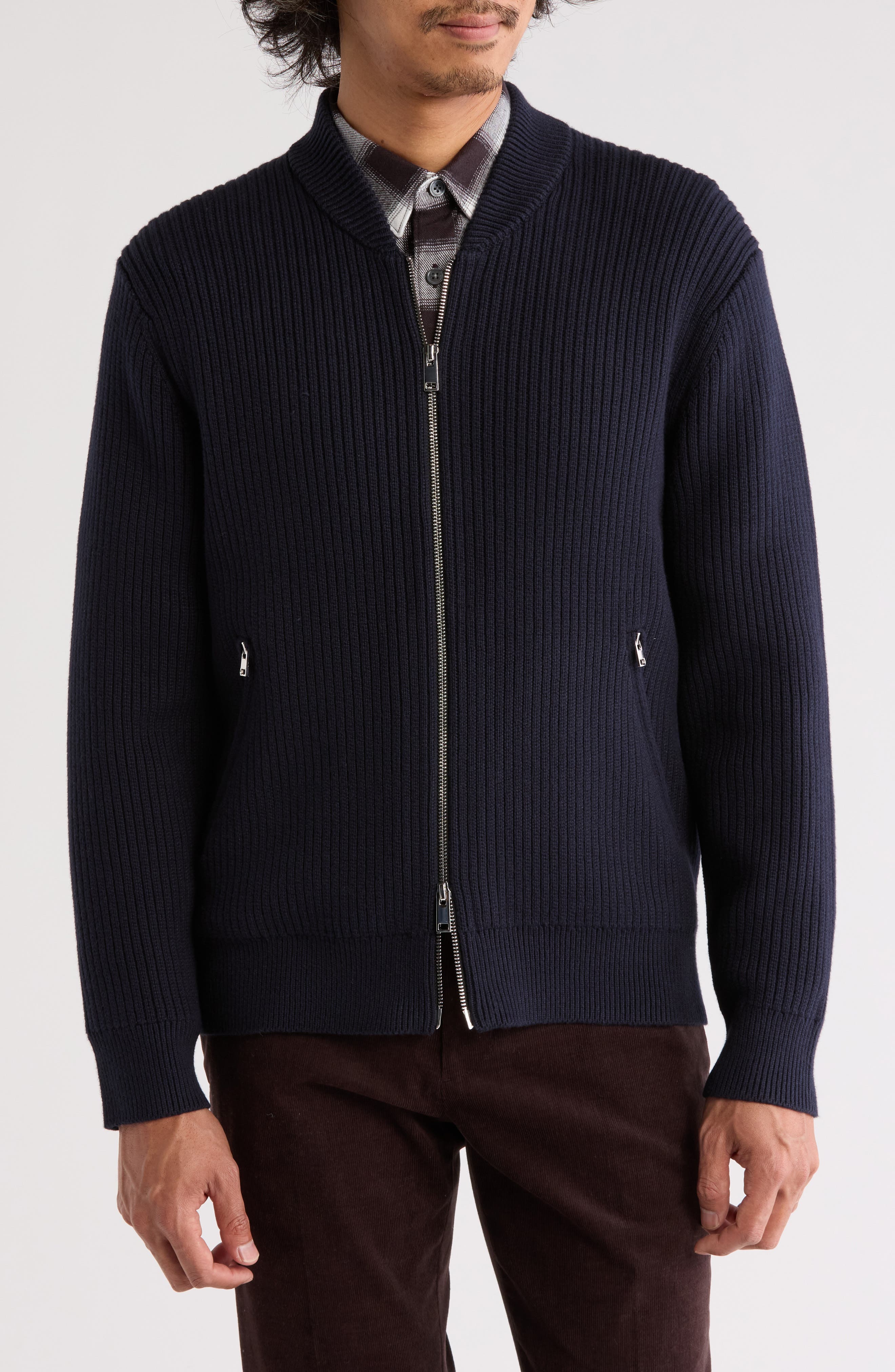 Theory Ryka Cashton Zip-Up Knit Jacket