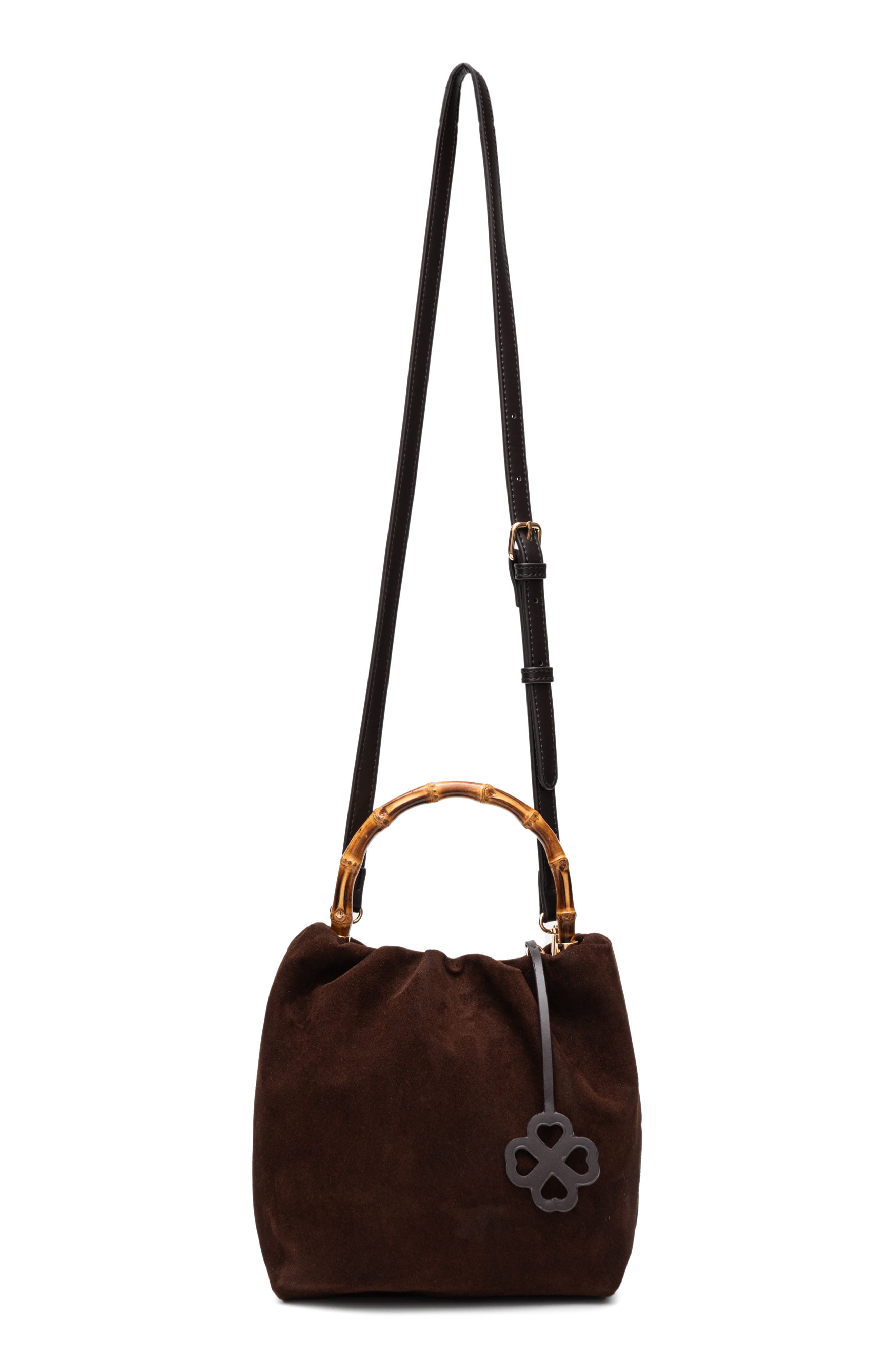 Vienna Suede Crossbody Bag, Alternate, color, CHOCOLATE