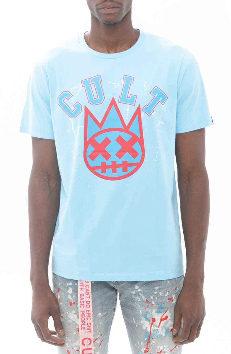 Cult of Individuality Bleach Splatter Shimuchan Cotton Graphic Tee, Main, color,