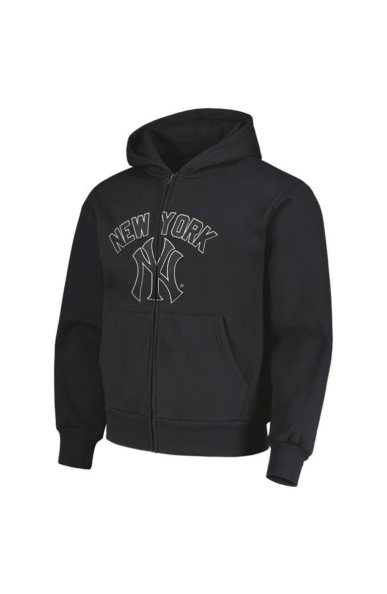 PLEASURES Men's PLEASURES Black New York Yankees Opening Day Full-Zip Hoodie, Alternate, color, Black