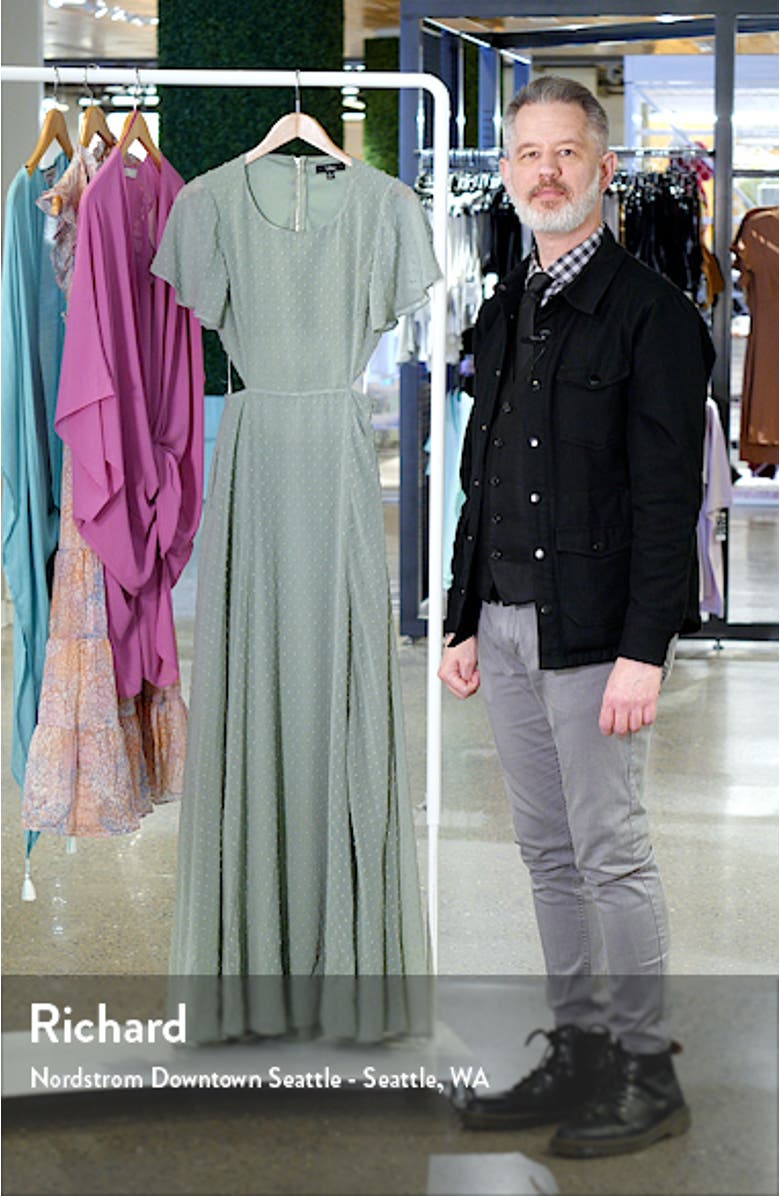 Deep in My Heart Swiss Dot Cutout Dress, sales video thumbnail