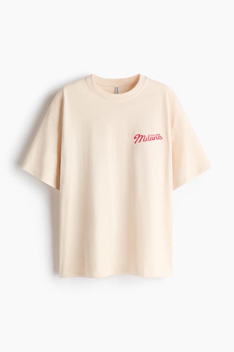 Oversized Print-motif T-shirt