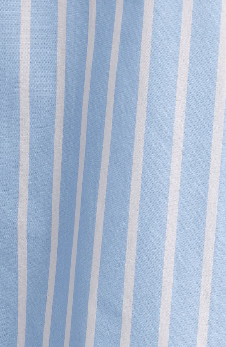 Anne Klein Stripe Puff Sleeve Cotton Top, Alternate, color, 