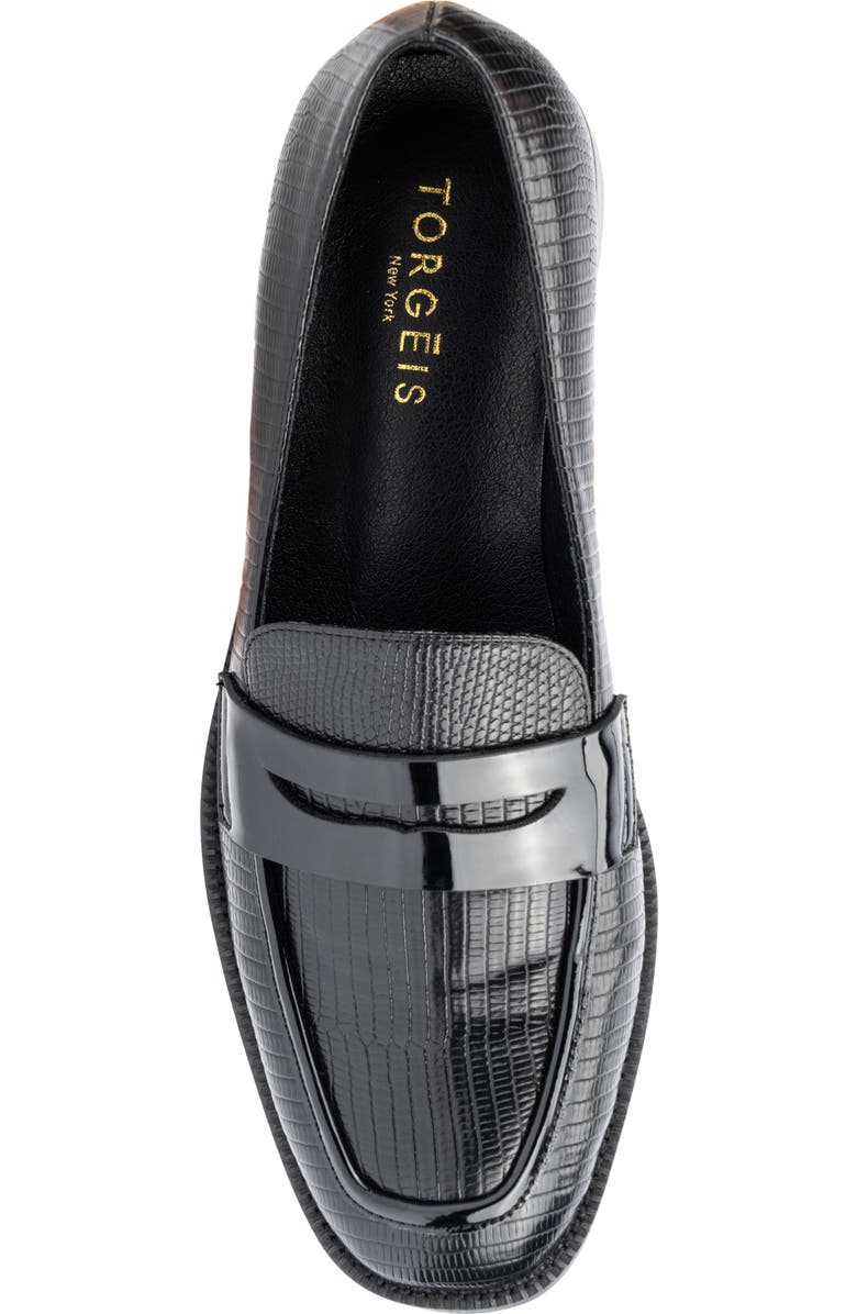 TORGEIS Teagan Penny Loafer, Alternate, color, Black
