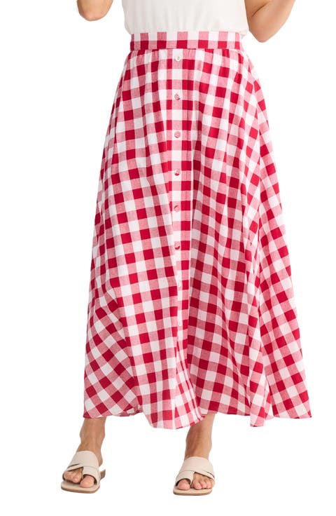 Lucy Check Maxi Skirt