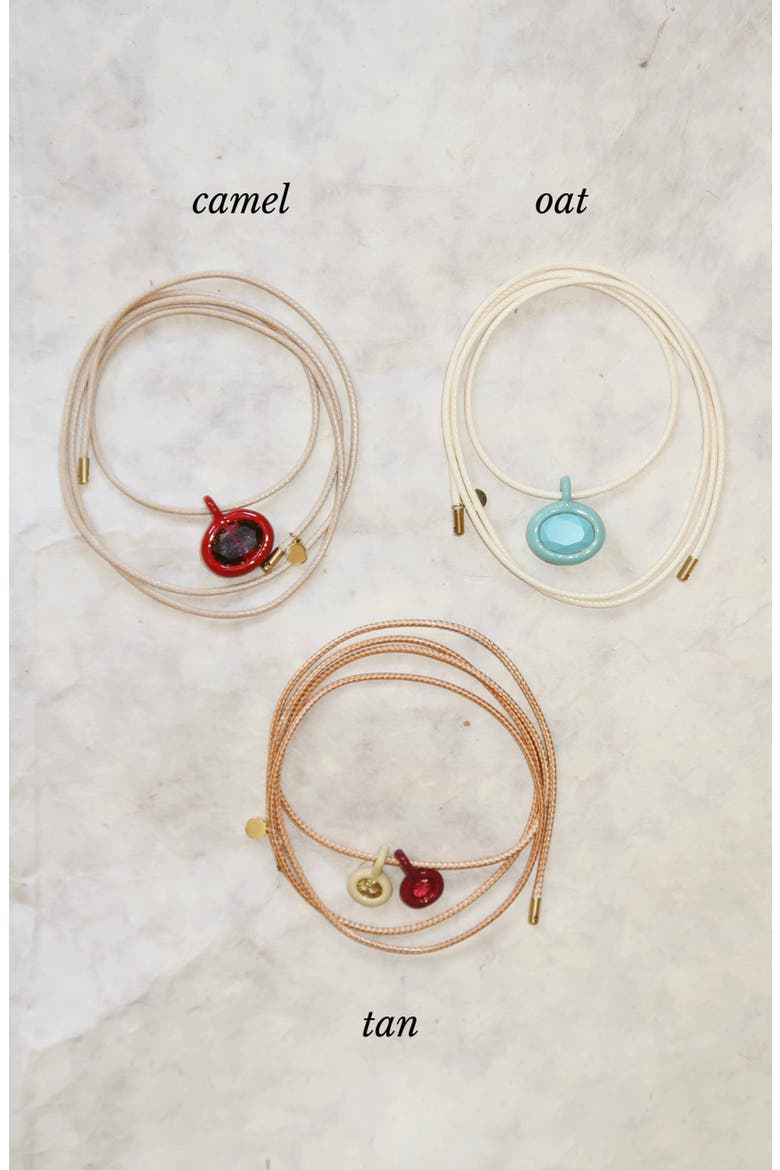 Wrap Cords Necklace, Alternate, color, Camel