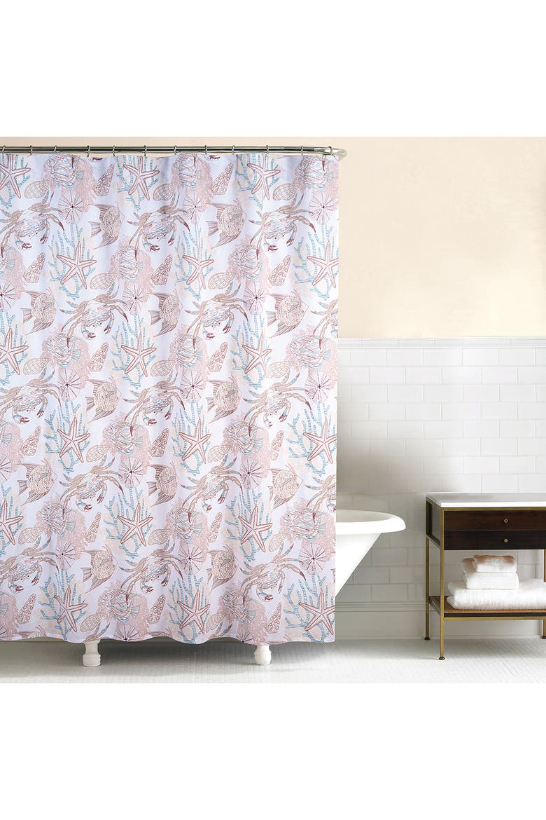 Key Biscayne Shower Curtain, Main, color, Brown