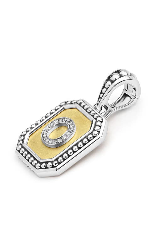 Lagos Signature Caviar Initial Enhancer In Two-tone O