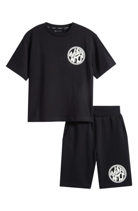 Kids' Distortion Graphic T-Shirt & Shorts Set (Little Kid & Big Kid)