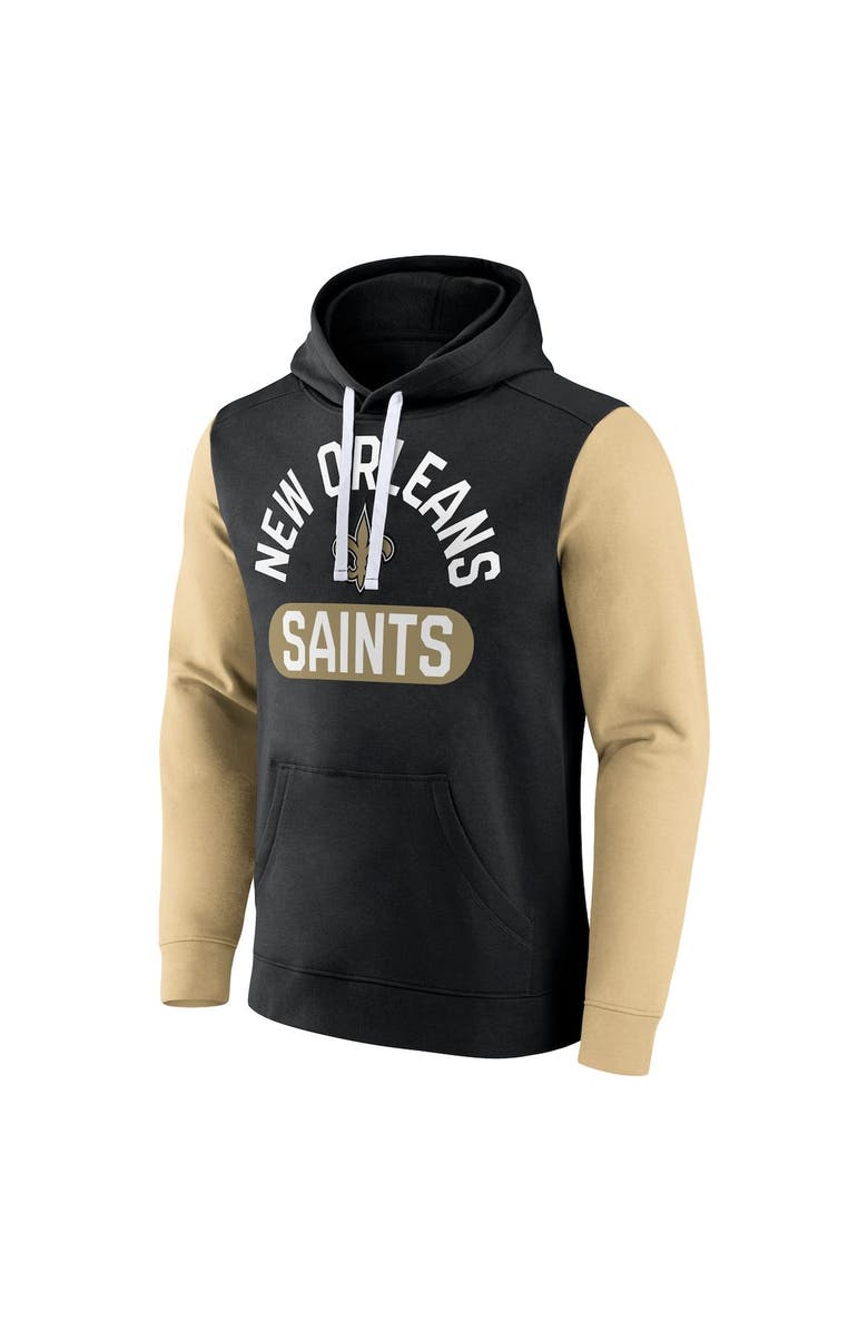 FANATICS Men's Fanatics Branded Black New Orleans Saints Extra Point Pullover Hoodie, Alternate, color, 