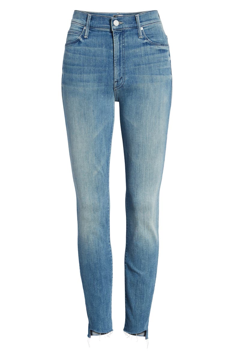 MOTHER The Stunner High Rise Ankle Fray Jeans, Alternate, color, 