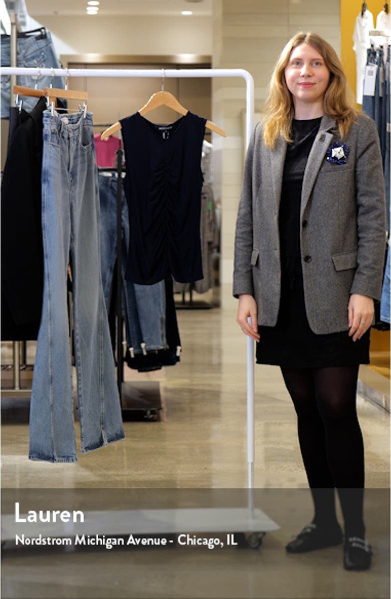 Neeta Center Ruched Sleeveless Knit Top, sales video thumbnail