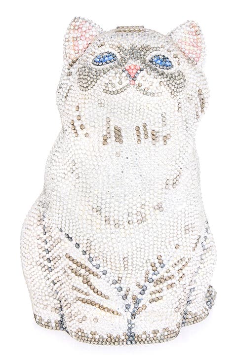 Kitten Cloud Crystal Embellished Clutch