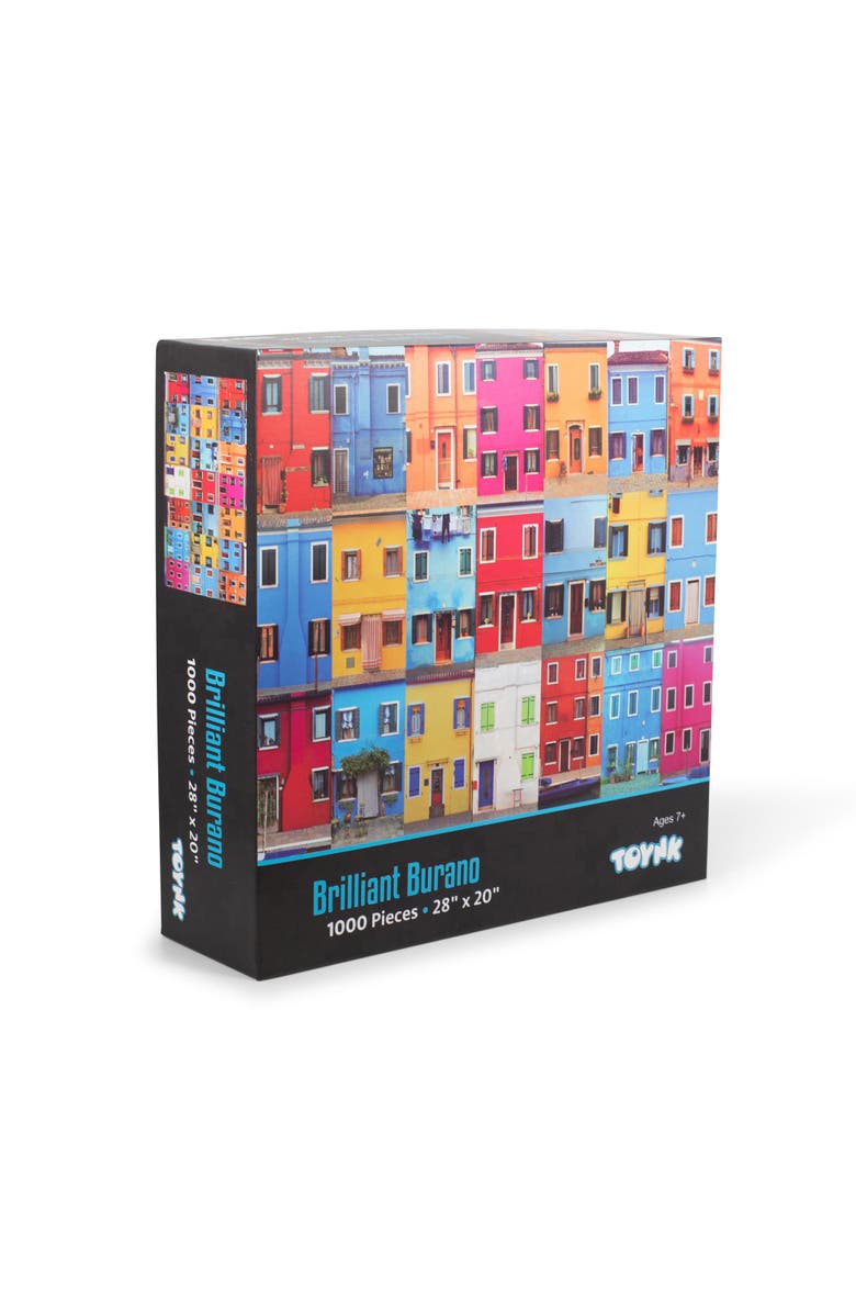 Toynk Brilliant Burano Island Venice, Italy Puzzle | 1000 Piece Jigsaw Puzzle, Main, color, Multi-Color