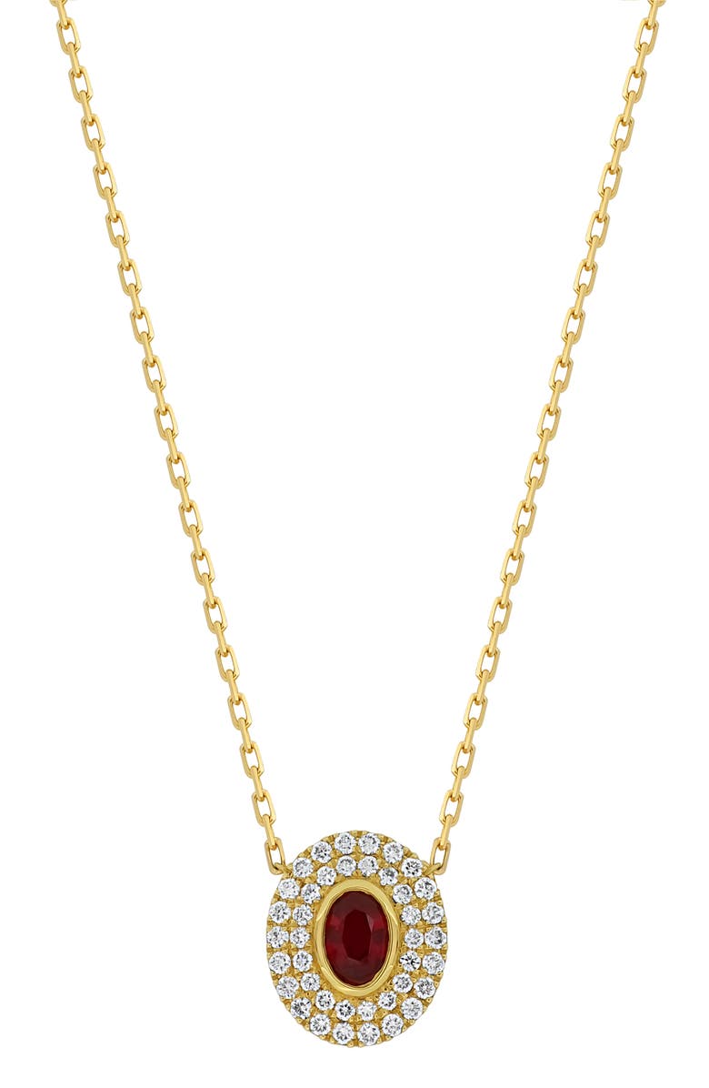 Bony Levy Ruby & Diamond Pendant Necklace, Main, color, 