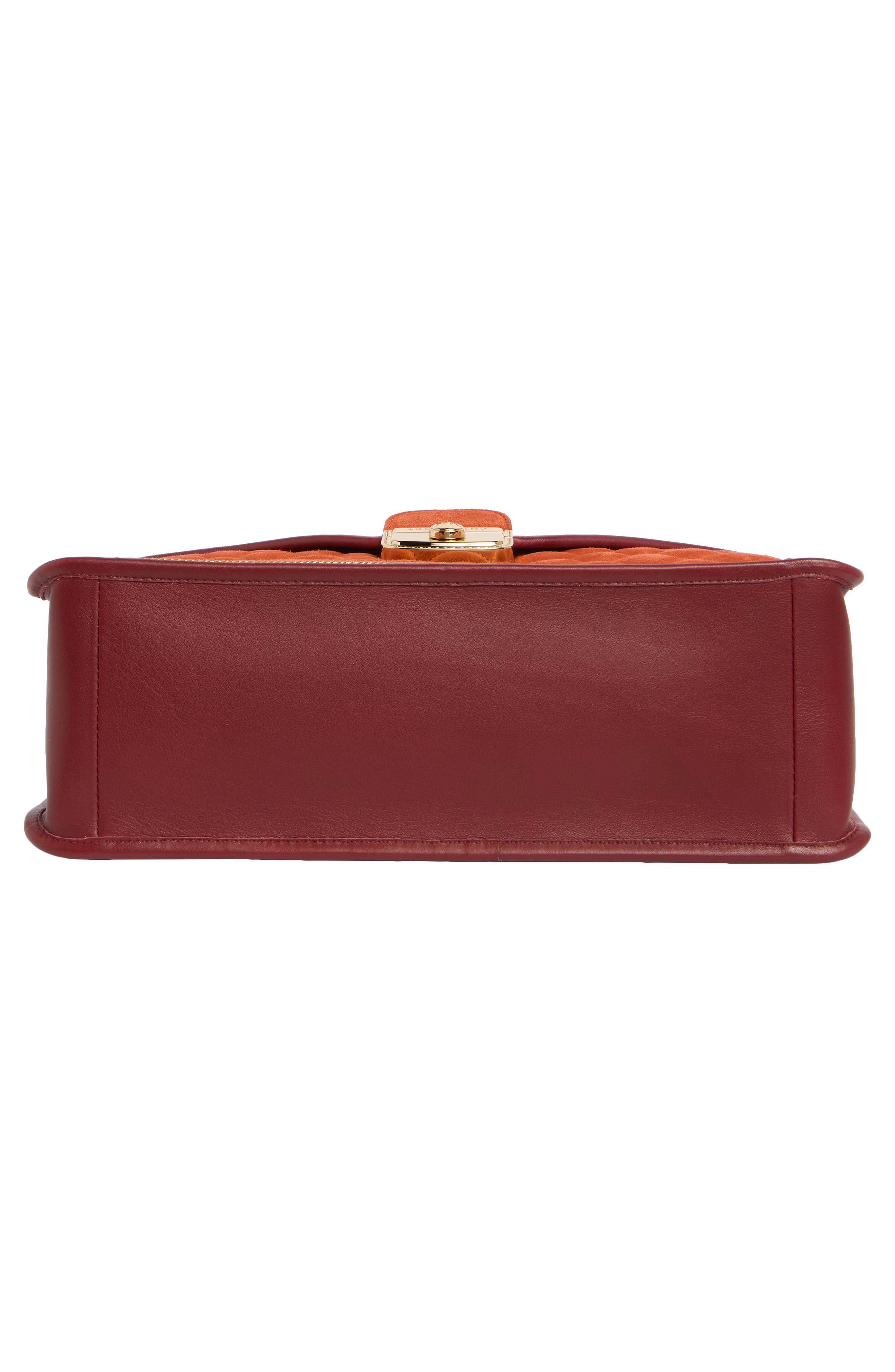 Longchamp Mademoiselle Shoulder Bag, Alternate, color, Burnt Red