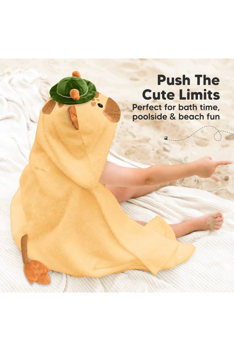 PlayPals Hooded Towel, Alternate, color, Gigi