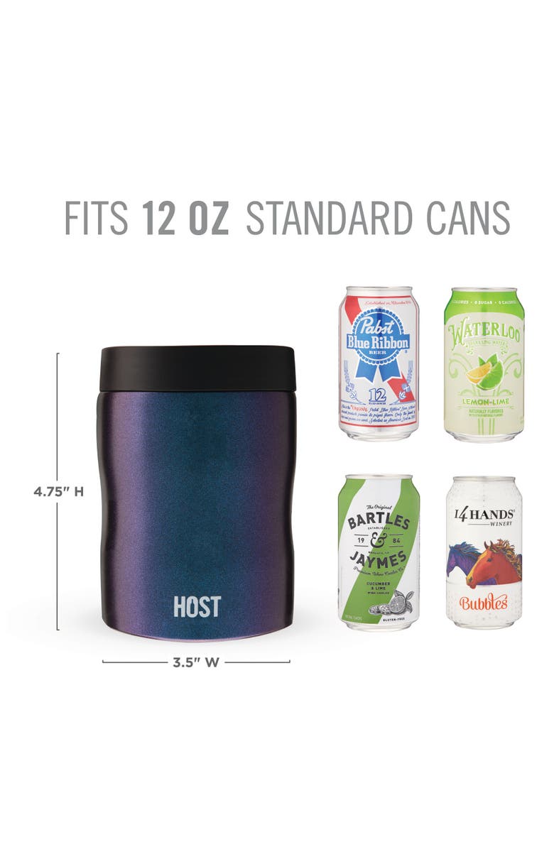 HOST Stay-Chill Standard Can Cooler, Alternate, color, Galaxy Black