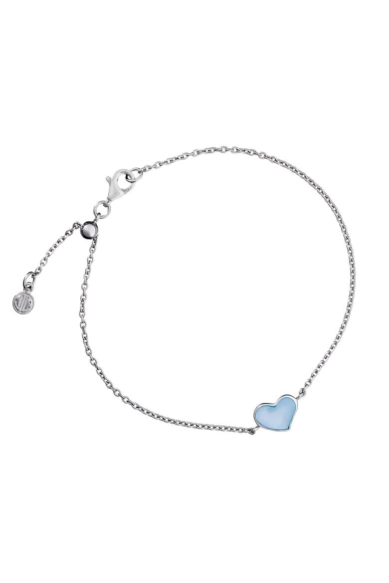 Heart Bracelet Set In Sterling Silver, Alternate, color, White