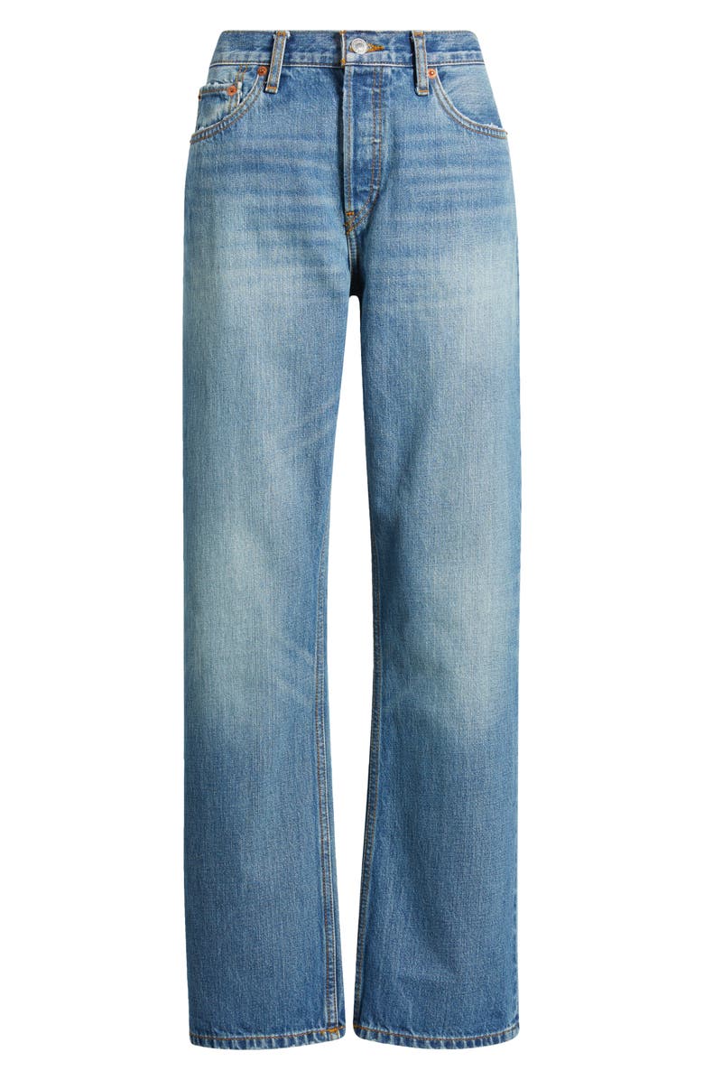Re/Done Standard Wide Leg Jeans, Alternate, color, Blasted