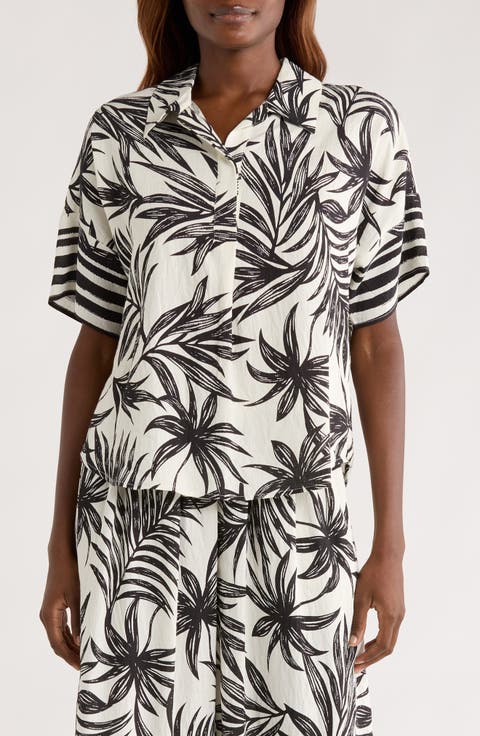 Easy Woven Pullover Shirt