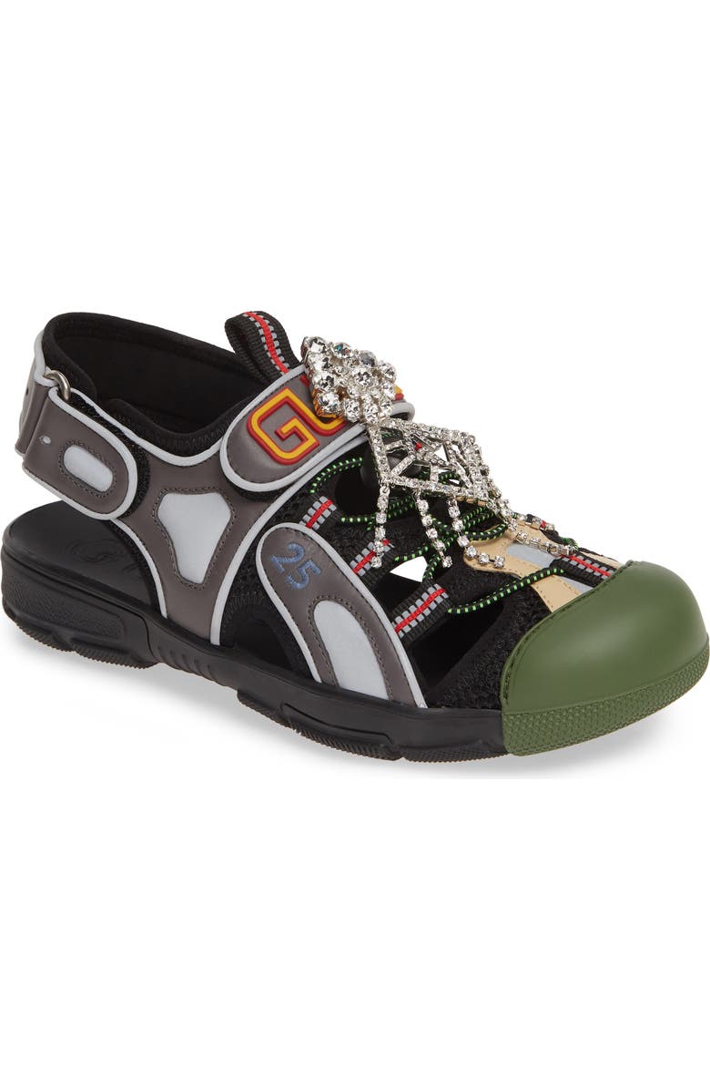 Gucci Tinsel Sport Sandal, Main, color,