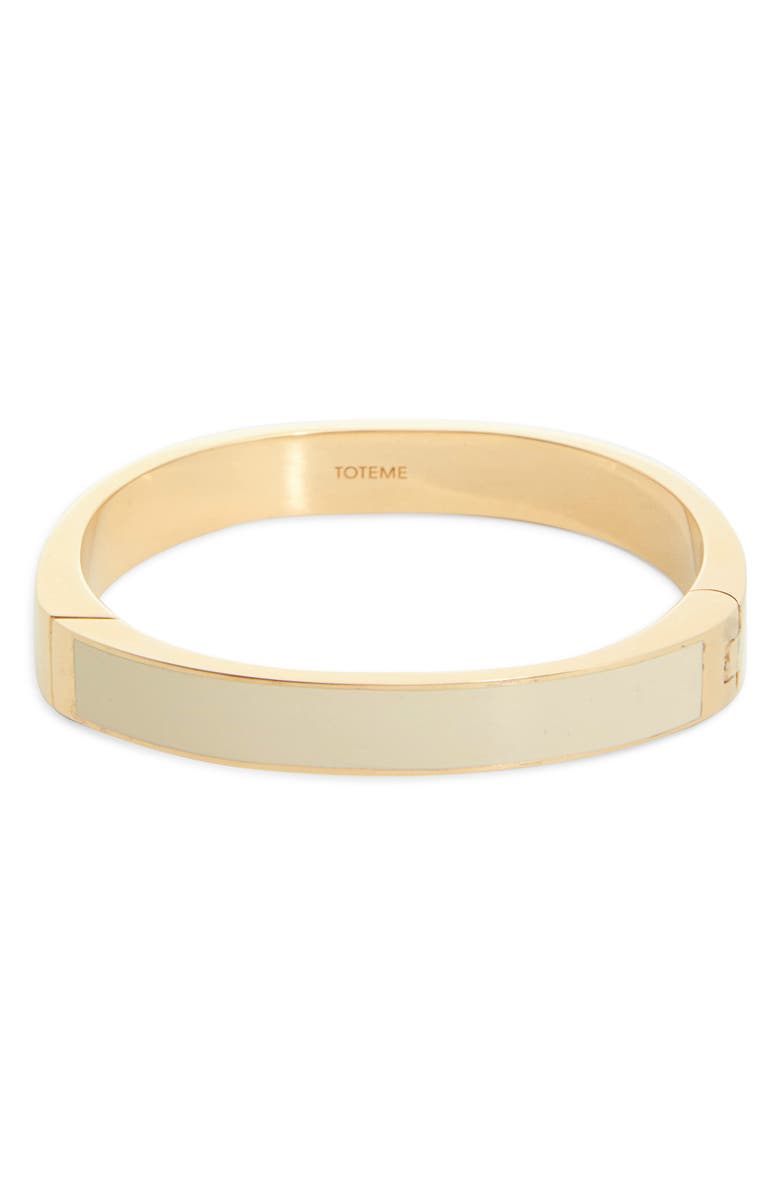 TOTEME Signature Enameled Bangle Bracelet, Main, color,