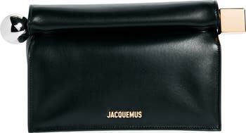 JACQUEMUS【関税送料込】La Pochette Rond Carre レザークラッチ JACQUEMUS【関税送料込】La Pochette Rond Carre レザークラッチ
