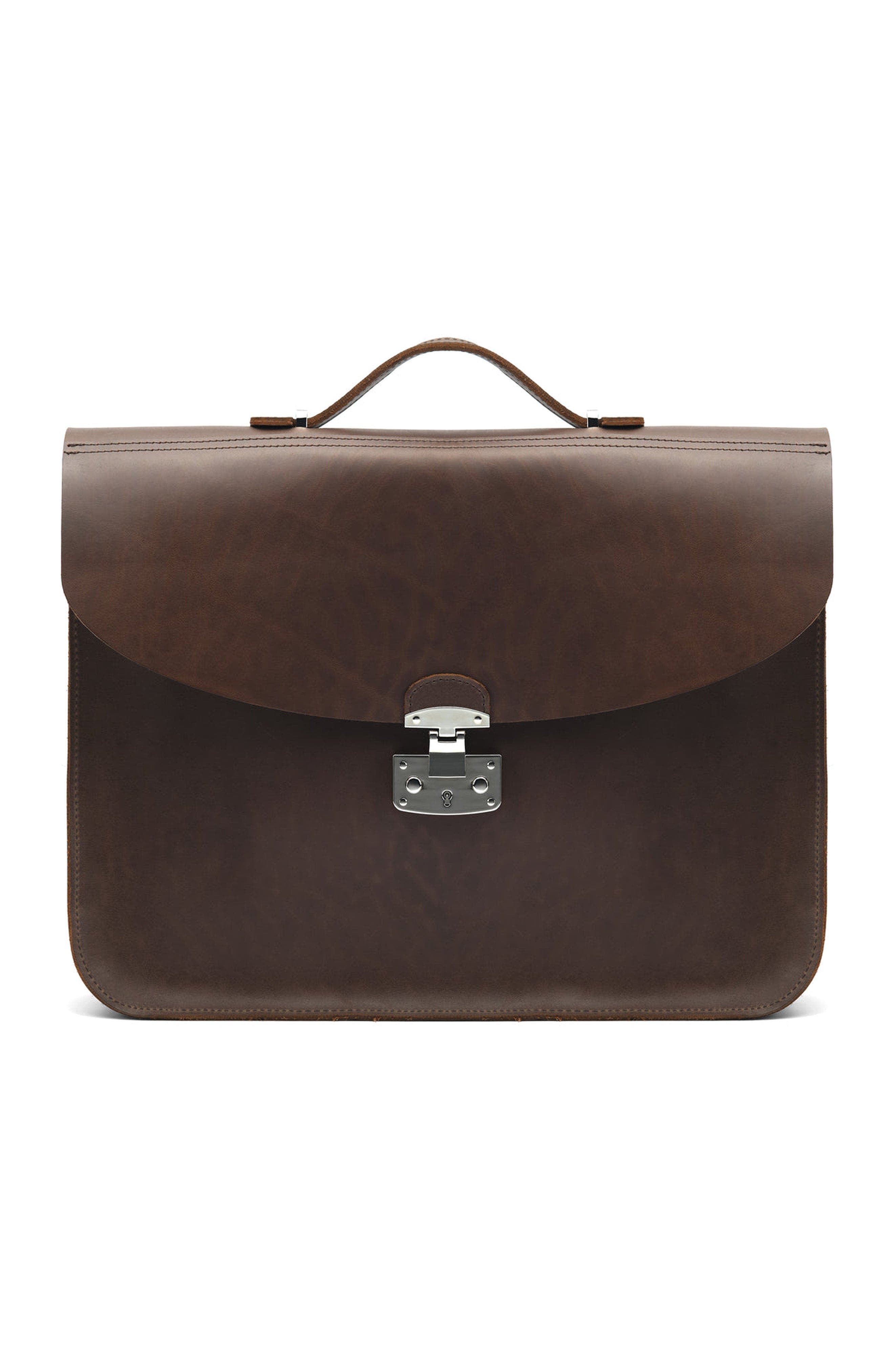 Ezra Arthur Executive Briefcase, Main, color, Brown