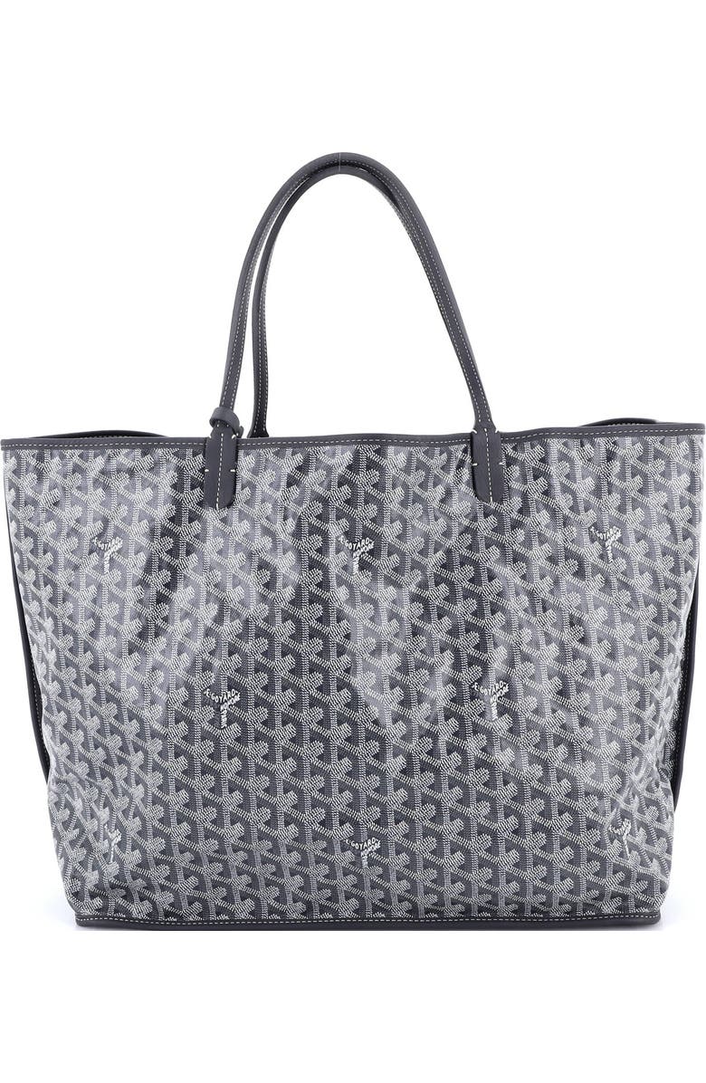 Pre-Owned Goyard Anjou Reversible Tote Coated Canvas GM, Main, color, Gray